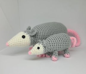 Crocheted Opossum